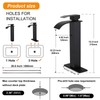 Vessel Sink Faucet Matte Black, Single Handle Tall Bathroom Faucet,