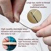 Large-Eye Needles for Hand Sewing, 50pcs Premium Large Eye Sewing