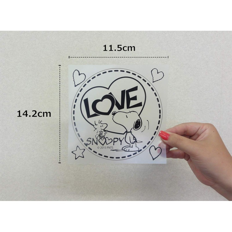 Arcs SNOOPY Sticker LOVE SNOOPYSNS-36 Black