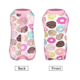Qiansail Cat Recovery Suit, Cats Surgical Recovery Suit Female Breathable Dogs Abdominal Skin Anti Licking Pajama Suits (M)