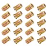 Wjelet 20PCS Threaded Inserts Nuts M5x10mm Hex Drive Head Nuts