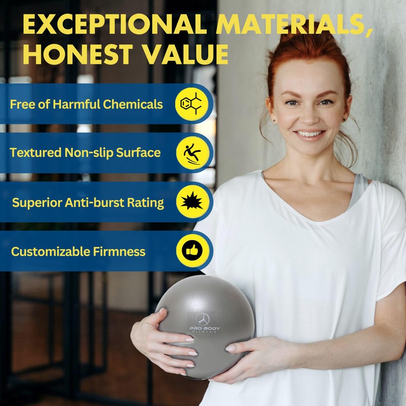 ProBody Pilates Exercise Balls Physical Therapy - 9 Inch Small