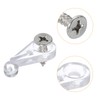 uxcell 26Sets Glass Retainer Clips Kit with Screw, 25mm Plastic