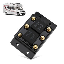 WODHMIEY 80A 12V Relay Module,Relay for Tarp or Winch Motor, IP67 Water 6 Terminal Forward Reverse Relay for Car RV Yacht with Protections Cover for Marine Use