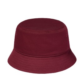 Pembroke® Bucket Hat Bucket Hat Sun Hat 100% Cotton for Men and Women Unisex, bordeaux