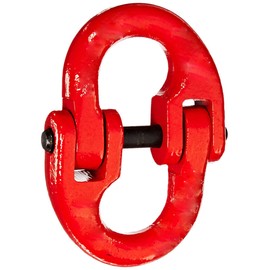 Indusco 54400012 Painted Grade 80 Drop Forged Alloy Steel Connecting Link, 1/2" Trade, 12000 lbs Working Load Limit