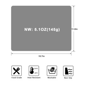 Silicone Placemats, Food-Grade Non-Slip Waterproof, Dining, Countertop Protector, Kitchen Counter Mat, Heat Resistant, Baking mat Dishwasher Safe