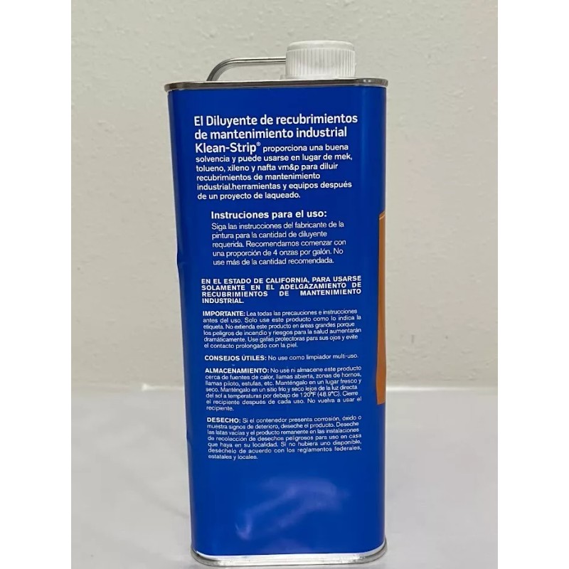 Klean Strip Industrial Maintenance Coating Thinner 1 Gallon - Solvent