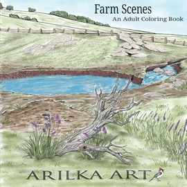 Arilka Art Farm Scenes An Adult Coloring Book