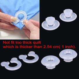 JZK 12 x Bettdeckenhalter Bettdecken-Clips, Bett Decken Clips Bettbezug Clips für dünnen Bettdecke Steppbett Steppbettdecke Einziehdecke