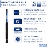 5 x Rennie Tools 100mm Long T20 TX20 Impact Screwdriver