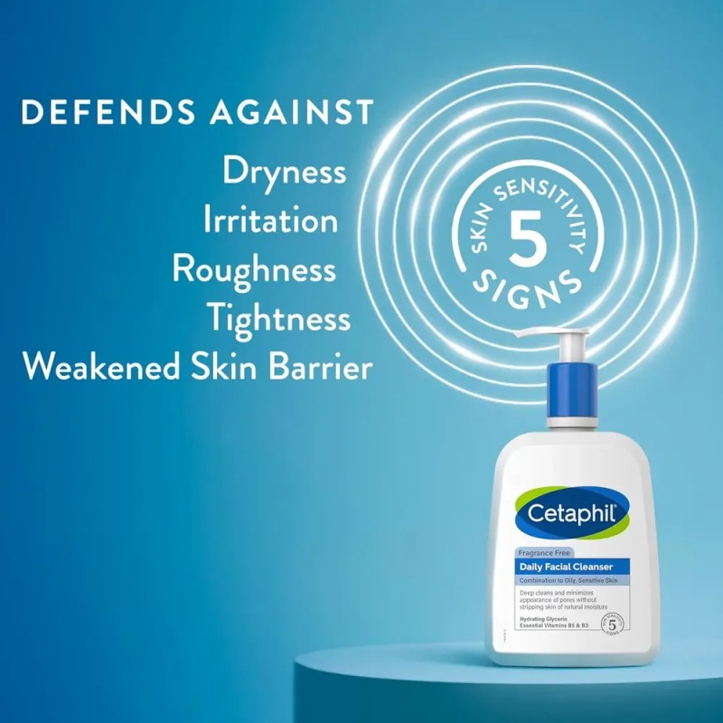 Cetaphil Face Wash Limpiador Facial Diario Piel Sensible