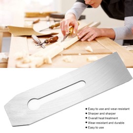 ANKROYU 5PCS Planer Blade, High Carbon Steel Planer Cutter Setting Tool, Woodworking Planing Blade, 51mm Heat Treatment Wearresistant Cutter Blade for Woodworking