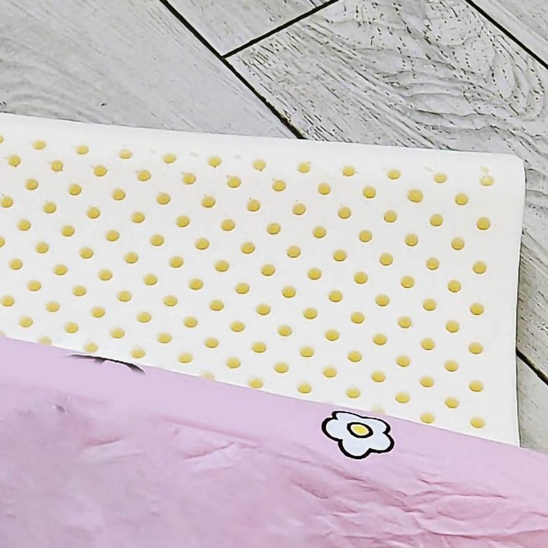 Kids Pillow Natural Latex Curve Breathable Double Layer Pillow Cartoon