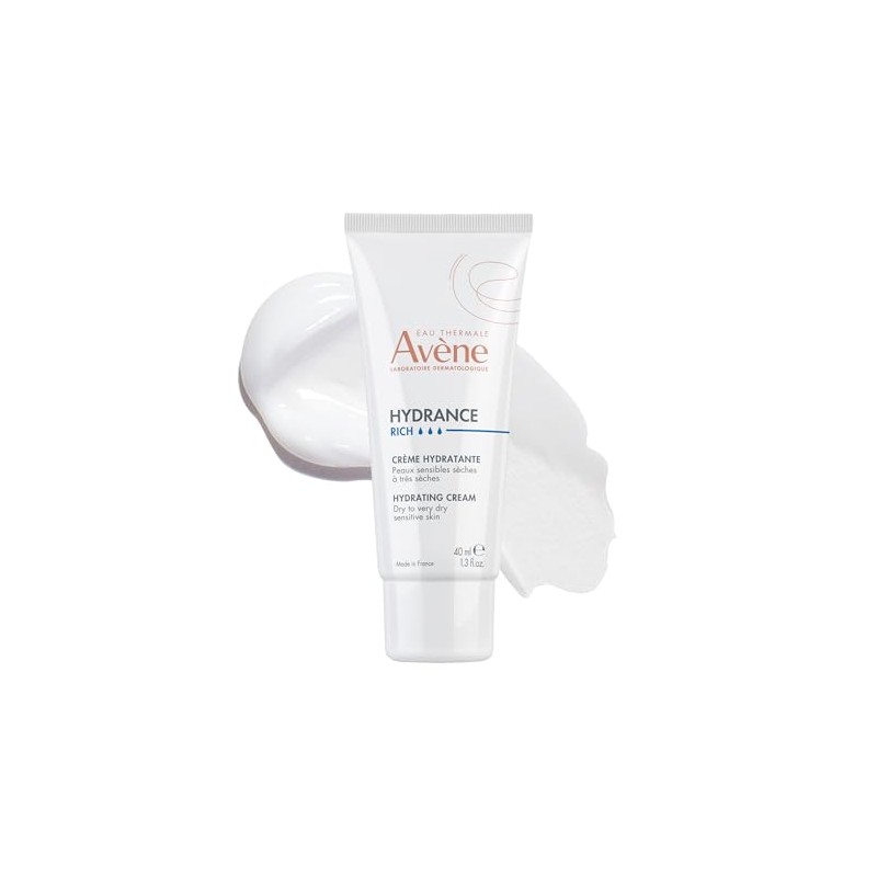 Eau Thermale Avene Hydrance RICH Hydrating Cream, Daily Face Moisturizer,