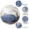 Homelike Moment Lightweight Queen Comforter - Blue Down Alternative Bedding