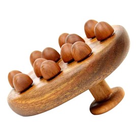 IWOWHERO Wood Body Massager Portable Acupoint Massage Brush for Full Body Relaxation for Neck Shoulders and Legs Multi Functional Fascia Massage Tool for Cellulite Relief