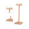 Wooden Headphone Holder Beech Headset Stand Desktop Display Shelf for