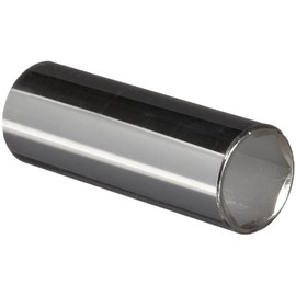 Martin SD626 Alloy Steel 13/16" Type II Opening 1/2" Square Drive Socket, 6 Points Deep, 3-1/8" Overall length, Chrome Finish