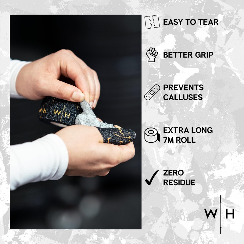 Weightlifting House Weight Lifting Thumb Tape: Athletic Grip Tape, Finger