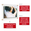 COOLMODERNFRAMES Clear Floating Double Panel Acrylic Picture Frame, 8x10-Inch, Gold