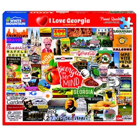 White Mountain Puzzles I Love Georgia - 1000 Piece Jigsaw Puzzle