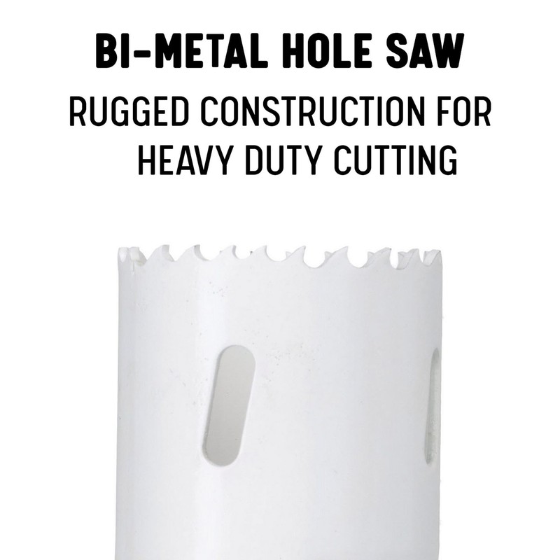 Drill America 8 Piece Electrician Bi-Metal Hole Saw Kit, Hole