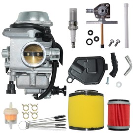 JDLLONG TRX350 Carburetor for Honda Rancher 350 TRX350ES TRX350FE TRX350FMTE TRX350TM 2000-2006 4 Stroke ATV Carb Replace 16100-HN5-M41 16100-HN5-305