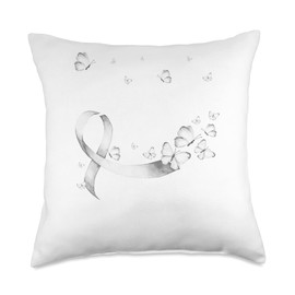 Believe Postpartum Depression Awareness Butterfly Throw Pillow