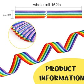 1 Roll Colourful Gift Ribbon 50 m x 1 cm Polyester Grosgrain Ribbon Decorative Ribbon Fabric Ribbon for Decoration Gift Packaging Crafts Webbing