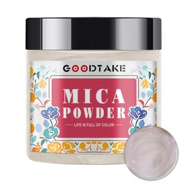 GOODTAKE Chameleon White Mica Powder, Mica Pigment Powder for Soap Making, Candle Making, Epoxy Resin, Slime, Nail Polish, Eye Shadow - Natural - Mica Powder for Resin (Chameleon White, 2 oz)