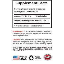 Premium Creatine - Creatine Powder 100mg - Herbal Creatine Powder for Muscle Growth (6 Bottles)