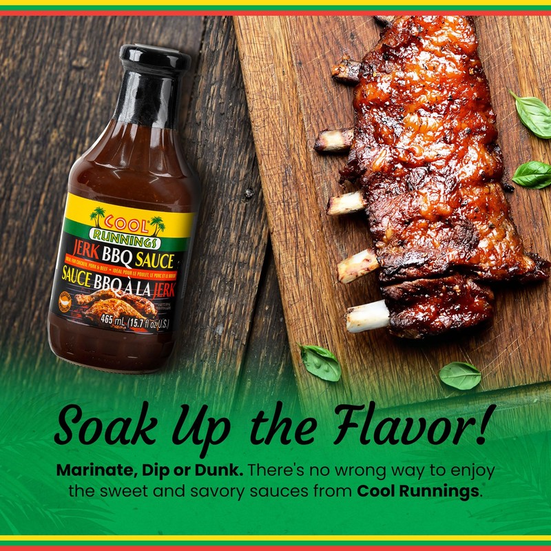 Cool Runnings Jerk BBQ Sauce 465ml - Bold and Smoky