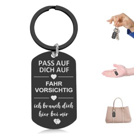 Gifts for Men I Love You Keyring for Dad Boyfriend Partner Birthday Car Keyring Wedding Anniversary Gifts for Men Love Ideal Christmas Gifts Father's Day Gifts, black, Unit size