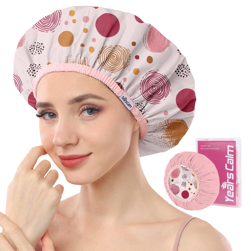 Years calm Gorro de Ducha de Lujo para Mujer, Reutilizable