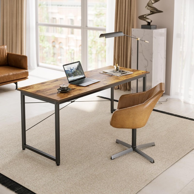 BANTI Computer Desk, 47 inch Home Office Desk, Modern Simple