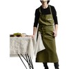 AOBBYBBS Adjustable Japan Nordic Style Soft Cotton Linen Apron with