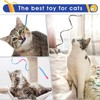 Aczyqws 6 Packs Cat Wand Toy Set, 30cm Cat Interactive