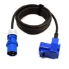 Event-Kabel&more – CEE-Camping-Verlängerungskabel 3x1,5mm² mit CEE-Stecker & Winkelkupplung mit integrierter