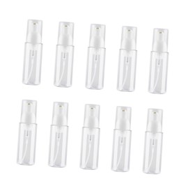 FRCOLOR 10pcs Reusable Pump Dispenser Bottles Transparent Travel Containers for Shampoo Lotion Body Wash Leak Space-Saving for Frequent Travelers