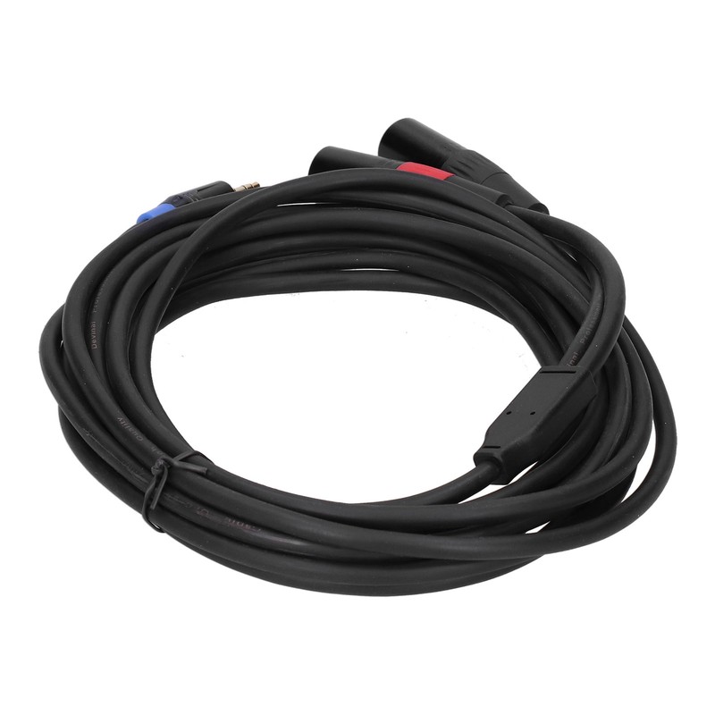 3.5mm Stereo Male to Dual 2 XLR Male Plug Connector