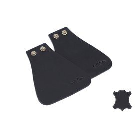 Gusti Hugo K. Splash Guards Leather Splash Guards Set of 2 Mud Flaps Bicycle Accessories Vintage Black