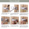 TOP-VIGOR 3 Inch Keyed Hasp Lock and Staple with Padlock,