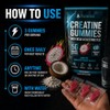 Puretrex Creatine Monohydrate Gummies 5000mg, Sugar Free Formula, 120 Count
