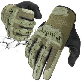 ONETIGRIS Summer Gloves, Shock Resistant, Breathable, Bike Gloves, Smartphone Compatible, Bicycle, Motorcycle Gloves, Anti-Slip, Airsoft Gloves, For Outdoor Activities, Cycling, Work, Spring, Summer,