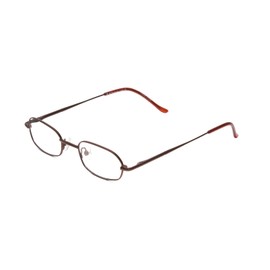 Calabria Metal Flex KIDS 1005 Oval Reading Glasses +2.75 Shiny Auburn Brown Girls