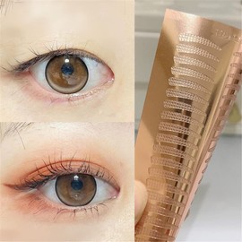 shenghang 10 sheets Eyelid Tape Invisible Eye Stickers Portable Breathable Natural Invisible Single Sided Double Eyelid Tape Self-Adhesive Eyelid Stickers Instant Eye Lift Strips With Y Fork