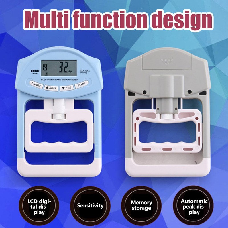 Adjustable Grip Strength Tester Digital Dynamometer Grip Strengthener for Sports