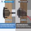 MICTUNING AC Port Plug with Heavy Duty Integrated Dual 20"