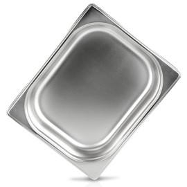 jokobela GN Container, Unperforated, Suitable for Gaggenau, Miele and Siemens Steamers (Stainless Steel, Dishwasher Safe, Gastronorm 1/2, W 32.5 x D 26.5 x H 6.5 cm)